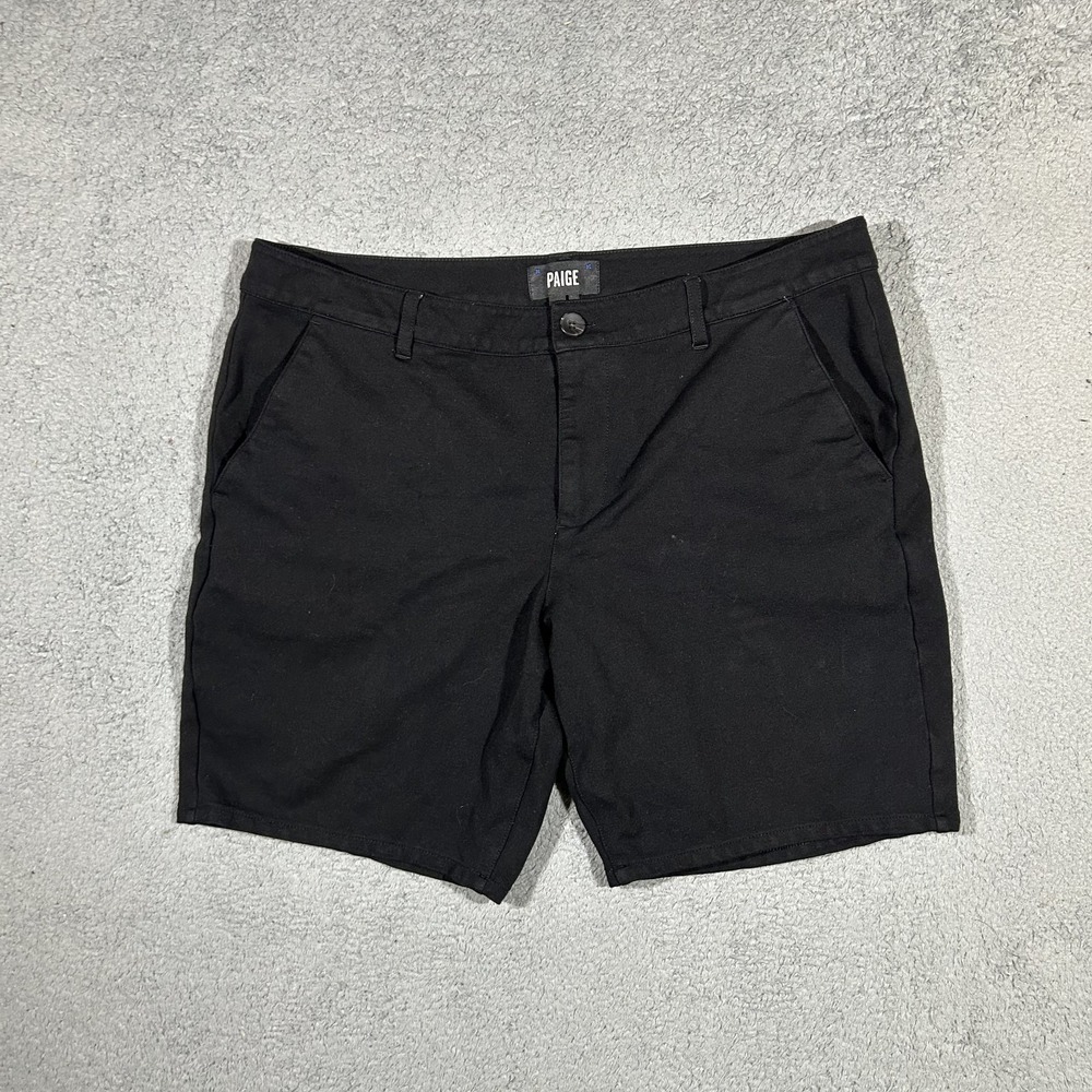 Paige Men's Black Chino Shorts size 36 Stretch #2462